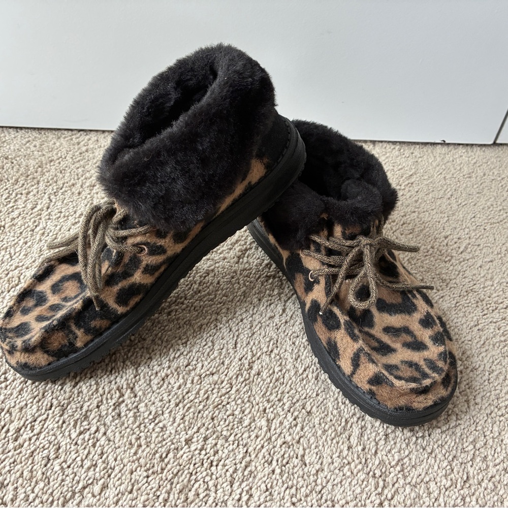 Hey Dude Leopard Booties